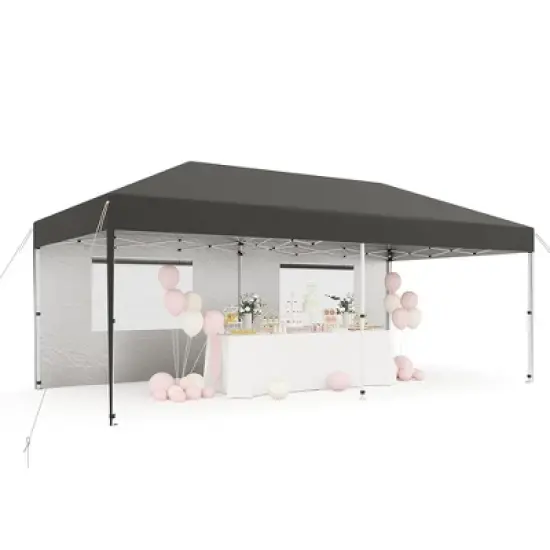 10'x20' Commercial Pop-Up Canopy Tent, Instant Setup Shelter, Portable Outdoor Tent image {6}