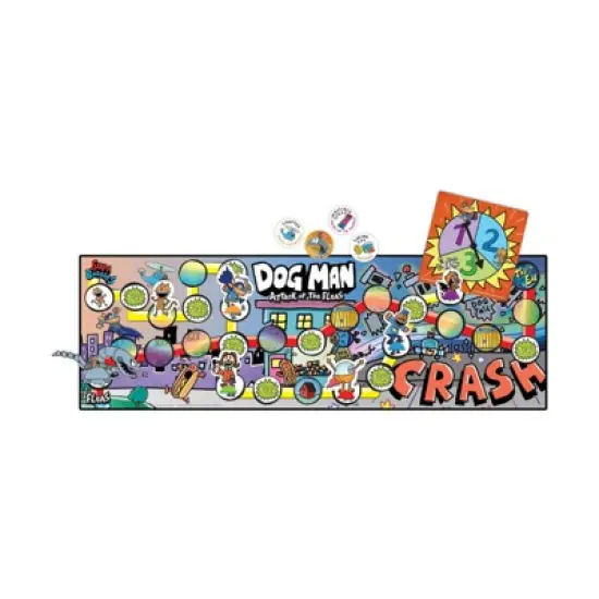 University Games Dog Man Attack of the Fleas Game: Educational Creative Thinking Board, 2-6 Players, Dog Man License image {2}
