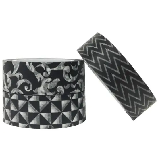 Wrapables Formal Event Japanese Washi Masking Tape (Set of 3) image {2}