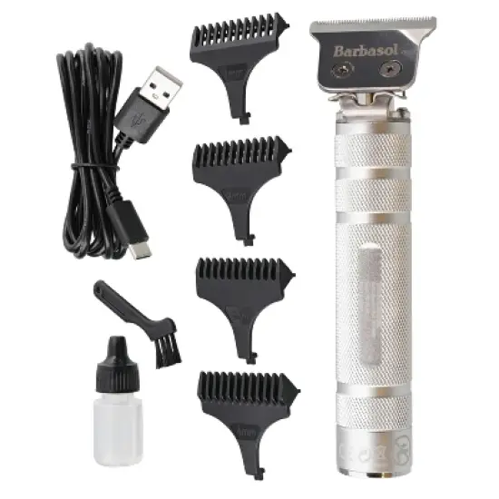 Barbasol&reg; Rechargeable Zero-Gapped T-Blade Trimmer image {4}