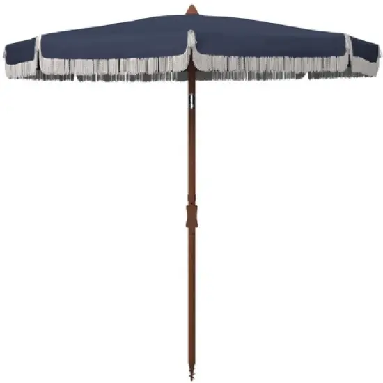 Estonia 6.5 Ft Fringe Beach Umbrella - PAT8500 - Safavieh image {4}