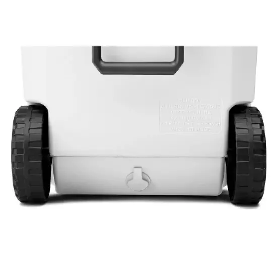 Coleman 316 100qt Wheeled Cooler with Sun Protection - Marine White image {4}