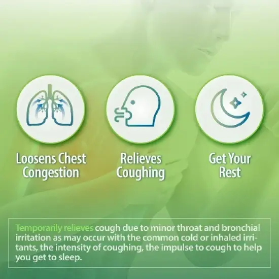 HealthA2Z &ndash; Mucus Relief DM with Dextromethorphan HBr 20 mg & Guaifenesin 400 mg &ndash; Cough Suppressant & Expectorant &ndash; Immediate Release &ndash; 200 Tablets image {4}