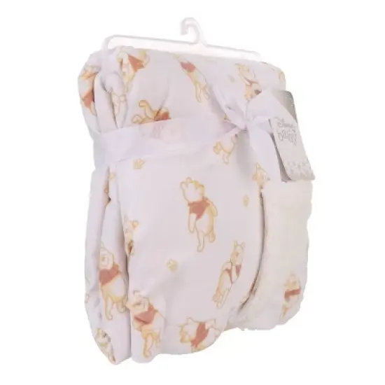 Disney Winnie the Pooh Plush Baby Blanket image {4}