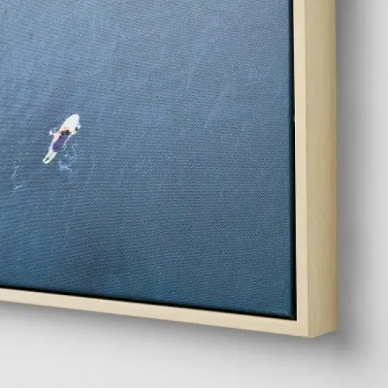 24"x30" Ocean Surf Framed Canvas - Threshold&trade; designed with Studio McGee image {2}