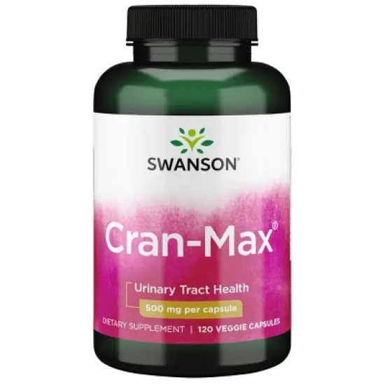 Swanson Cran-Max, Supports Kidney Function & Bladder Control, 500 mg (120 Veg Caps) image {4}