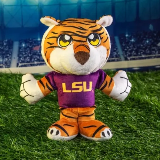 Bleacher Creatures LSU Mike the Tiger 8" Mascot Kuricha Sitting Plush image {1}