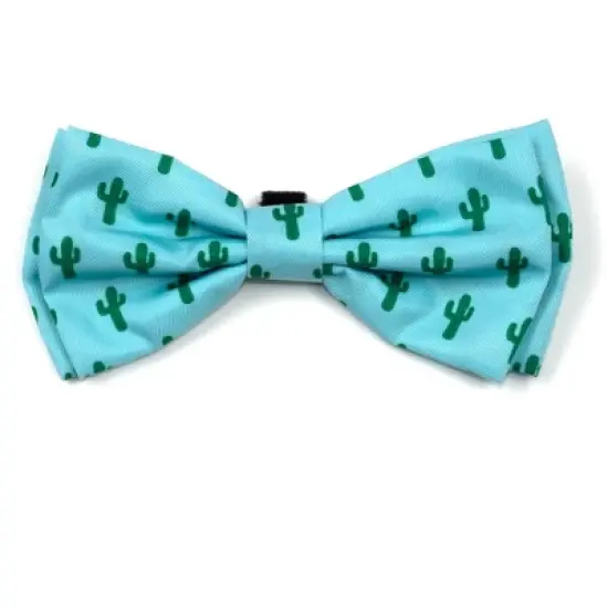 The Worthy Dog Cactus Bow Tie Adjustable Collar Attachment Accessory image {3}