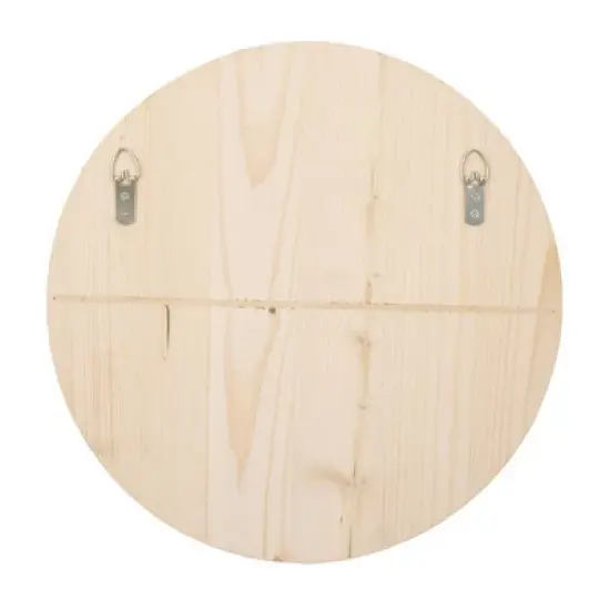 Little Love By NoJo Love You To The Moon and Back Round Wood Nursery Wall D&eacute;cor - Gray and White image {1}