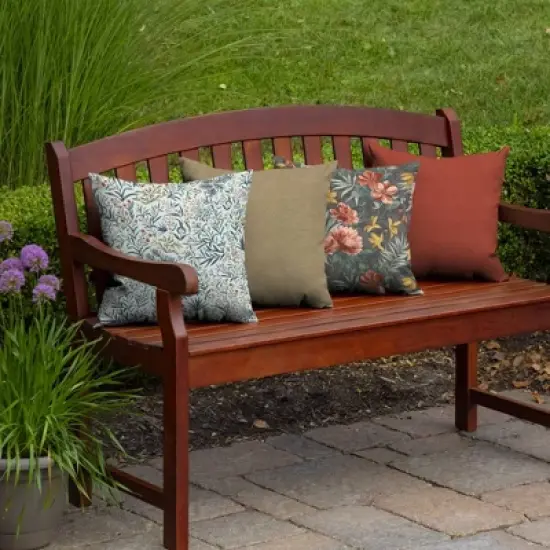 2pk Pistachio Botanical Outdoor Throw Pillows Green - Arden Selections image {3}