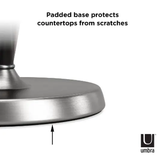 Umbra Steel Tug Paper Towel Holder Smoke: Freestanding Kitchen Holder, 5-Year Warranty, Spot Clean, 13.5" Height image {9}