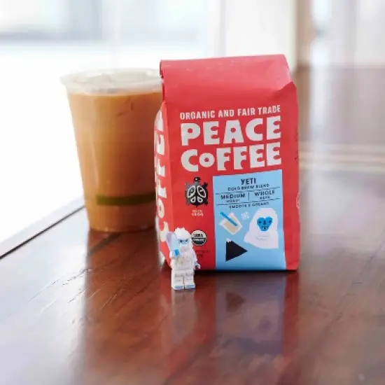 Peace Coffee Yeti Cold Brew Blend Medium Roast Whole Bean Coffee - 36oz/3ct image {3}