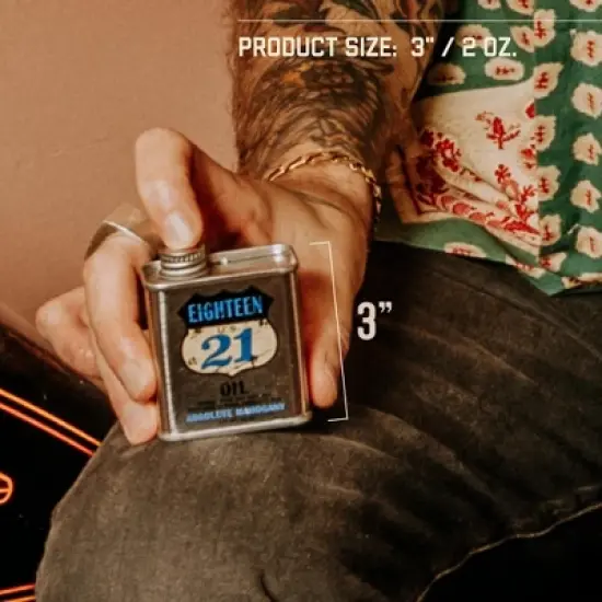 18.21 Man Made Moisturizing Beard Oil, Absolute Mahogany-2 oz image {3}