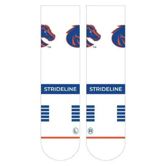 NCAA Boise State Broncos Premium Knit Crew Socks - White image {1}