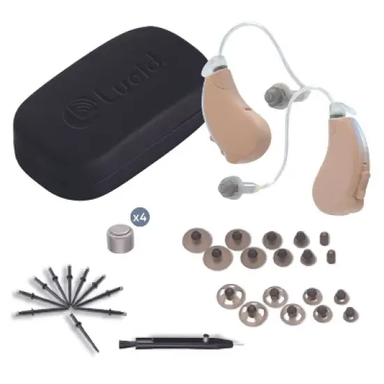 Lucid Hearing Engage OTC Behind The Ear Streaming Android Hearing Aid image {4}