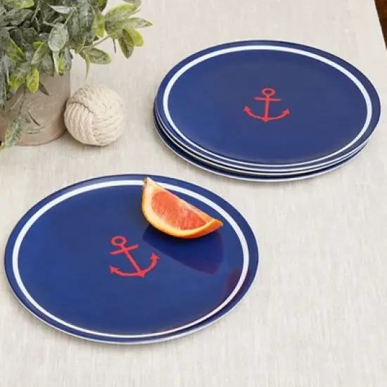 The Lakeside Collection Lake Melamine Dinnerware - Set of 4 Small Plates image {1}