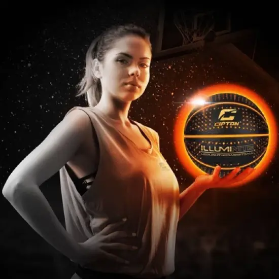 CIPTON LED Composite 28.5" Basketball - Black image {1}