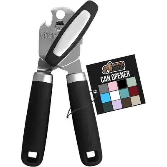 Heavy Duty Stainless Steel Smooth Edge Manual Can Opener and Bottle Openers, Soft Comfortable Handle image {9}