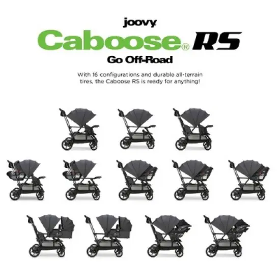 Joovy Caboose RS Premium Sit And Stand Double Stroller image {2}