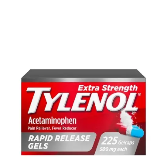 Tylenol Extra Strength Pain Reliever & Fever Reducer Rapid Release Gelcaps - Acetaminophen image {12}
