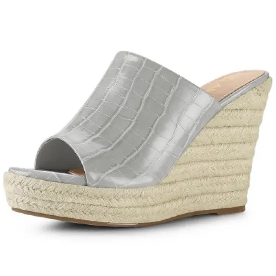 Allegra K Women's Espadrilles Wedges Sandals image {11}