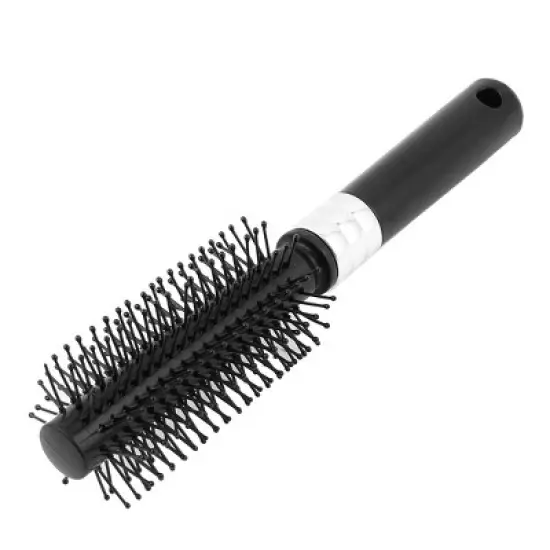 Unique Bargains Plastic Handle Round Hairbrush Salon Styling Bristles Hair Combs image {5}
