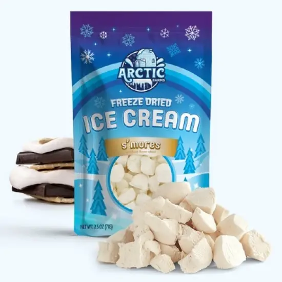 Arctic Farms Freeze Dried Ice Cream That Does Not Melt (Bits) (S'mores) image {7}