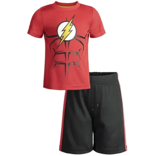 DC Comics Justice League Athletic Pullover T-Shirt and Mesh Shorts Outfit Set Toddler  image {7}