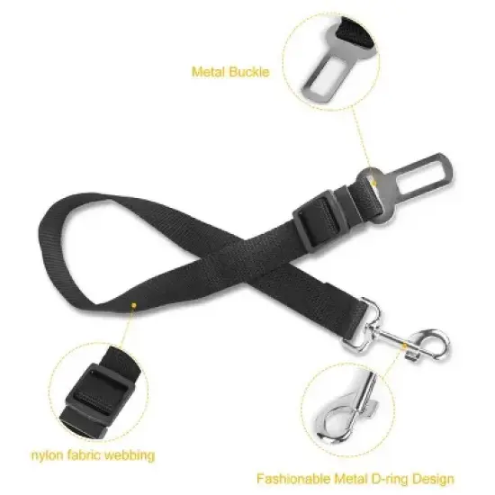 2Pcs Pet Dog Seat Belt Leash Adjustable Pet Dog Cat Safety Leads Harness image {3}