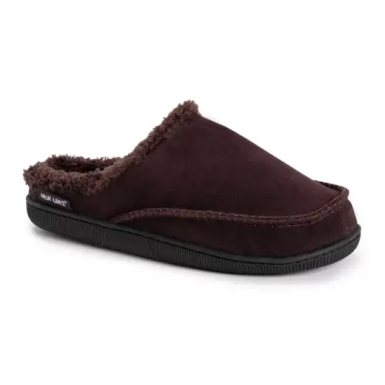 MUK LUKS Men's Faux Suede Clog Slippers image {9}