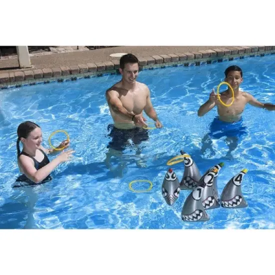 Poolmaster Shark Zone Swimming Pool Indoor and Outdoor Ring Toss Game image {4}