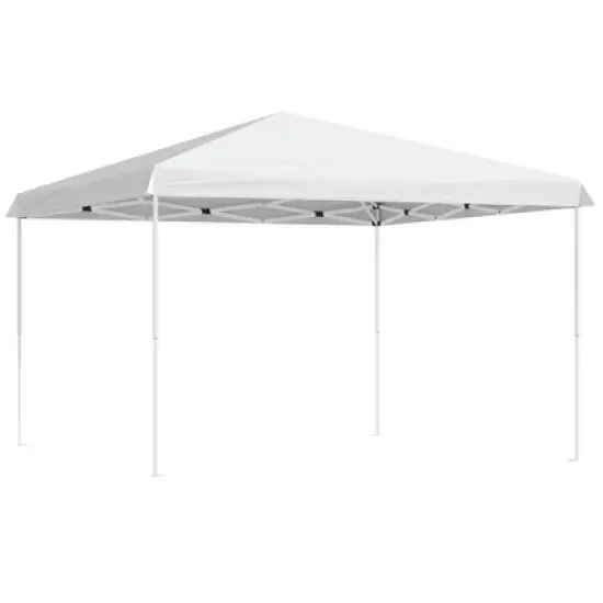 Resenkos Backyard Garden Canopy, Camping Canopy Screen Tent,13' x 13' Pop Up Canopy Tent, Instant Sun Shelter, Tents for Parties,White image {10}
