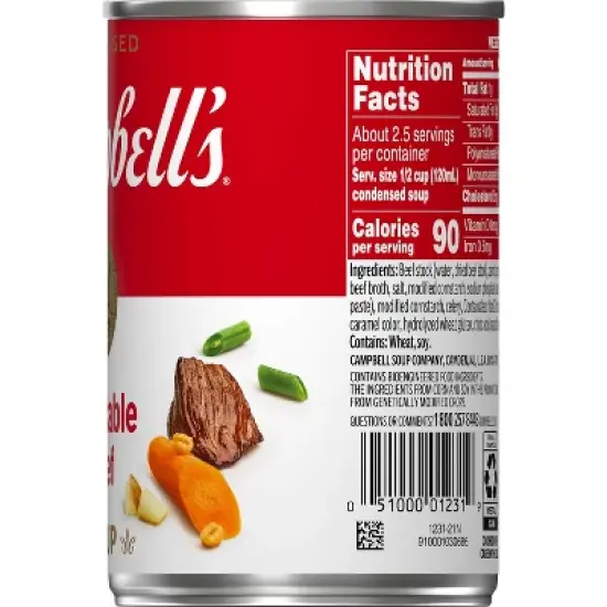 Campbell's Condensed Vegetable Beef Soup - 10.5oz image {10}