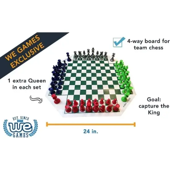 WE Games Four Player Chess Set image {1}