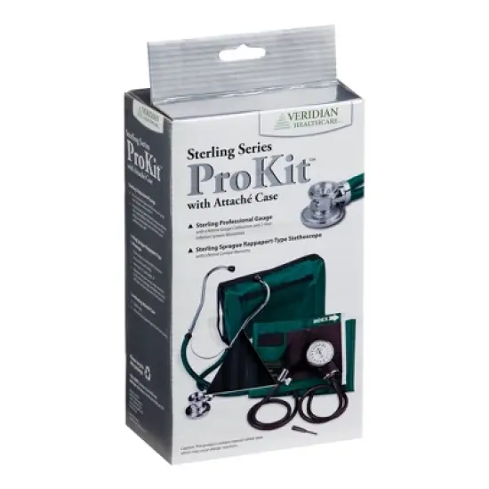 Veridian Adult Aneroid Sphygmomanometer Unit w/ Stethoscope image {1}