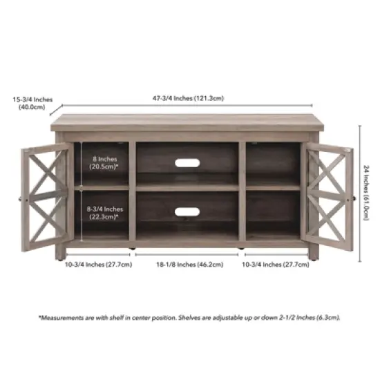 Gray Oak TV Stand - Henn&Hart image {4}