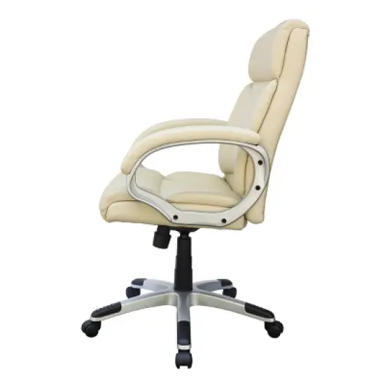 Modern Mid Back Executive Chair Ivory - Boss Office Products image {5}