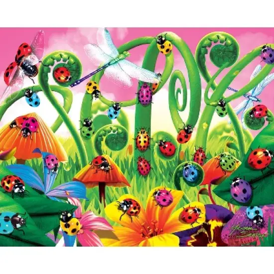 MasterPieces Kids Jigsaw Puzzle Set - Purple Glow 4-Pack 100 Pieces image {4}