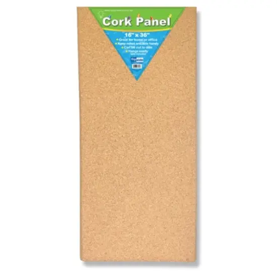 Flipside Products Cork Panel, 16" x 36" image {1}