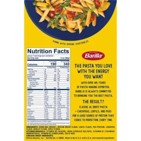 Barilla ProteinPLUS Multigrain Penne Pasta - 14.5oz image {5}