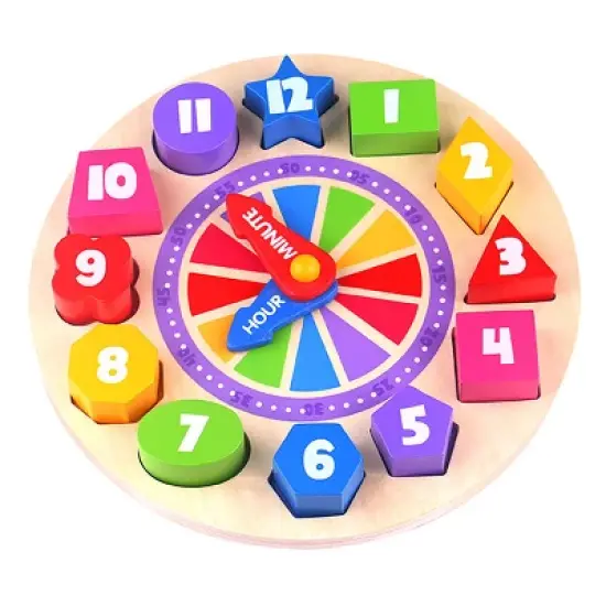  Fat Brain Toys What Time Is It? Glow-In-The-Dark Clock Puzzle FB168-1 image {3}