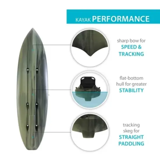 Lifetime Kenai Pro Angler 100 Kayak Moss Fusion - 91149 image {2}