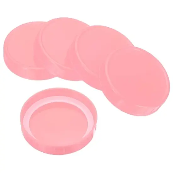 Unique Bargains Leak-Proof Plastic Mason Jar Lids with Silicone Sealing Ring 8 Pcs image {7}