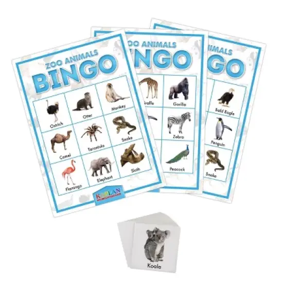 Kaplan Early Learning Zoo Animals Bingo Learning Game image {1}