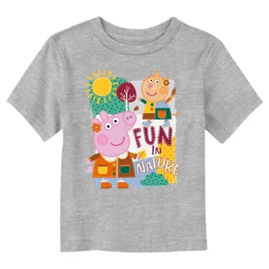 Toddler's Peppa Pig Fun In Nature Embroidery T-Shirt image {2}