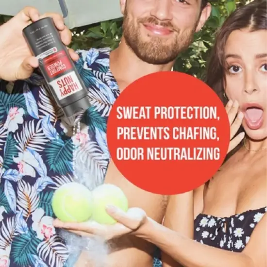 Happy Nuts Comfort Powder Deodorant - Unscented - 4oz image {3}