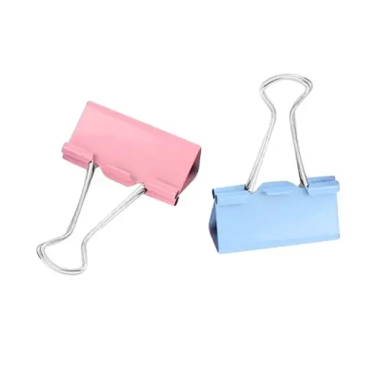 Unique Bargains Office Metal Document Organize Stationery Binder Clips 24 Pcs image {3}