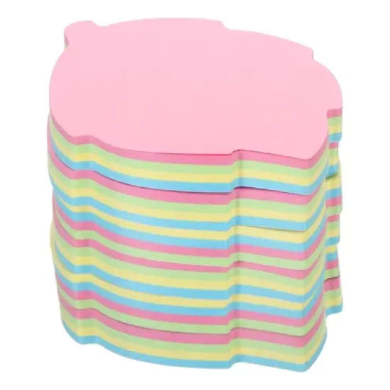 Unique Bargains Bright Colorful Cute  Leaf Shape Self-Stick Memo Pads 100 Sheets/Pad image {7}
