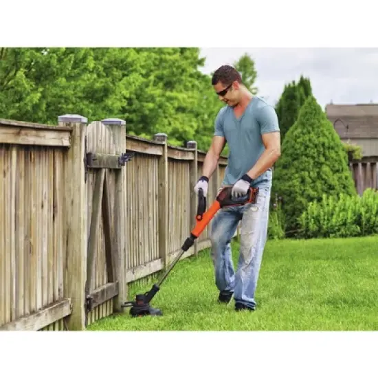 Black & Decker LST522 20V MAX Lithium-Ion 2-Speed 12 in. Cordless String Trimmer/Edger Kit (2.5 Ah) image {11}