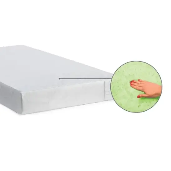 Sealy Butterfly Antibacterial 2-Stage Foam Crib and Toddler Mattress image {5}